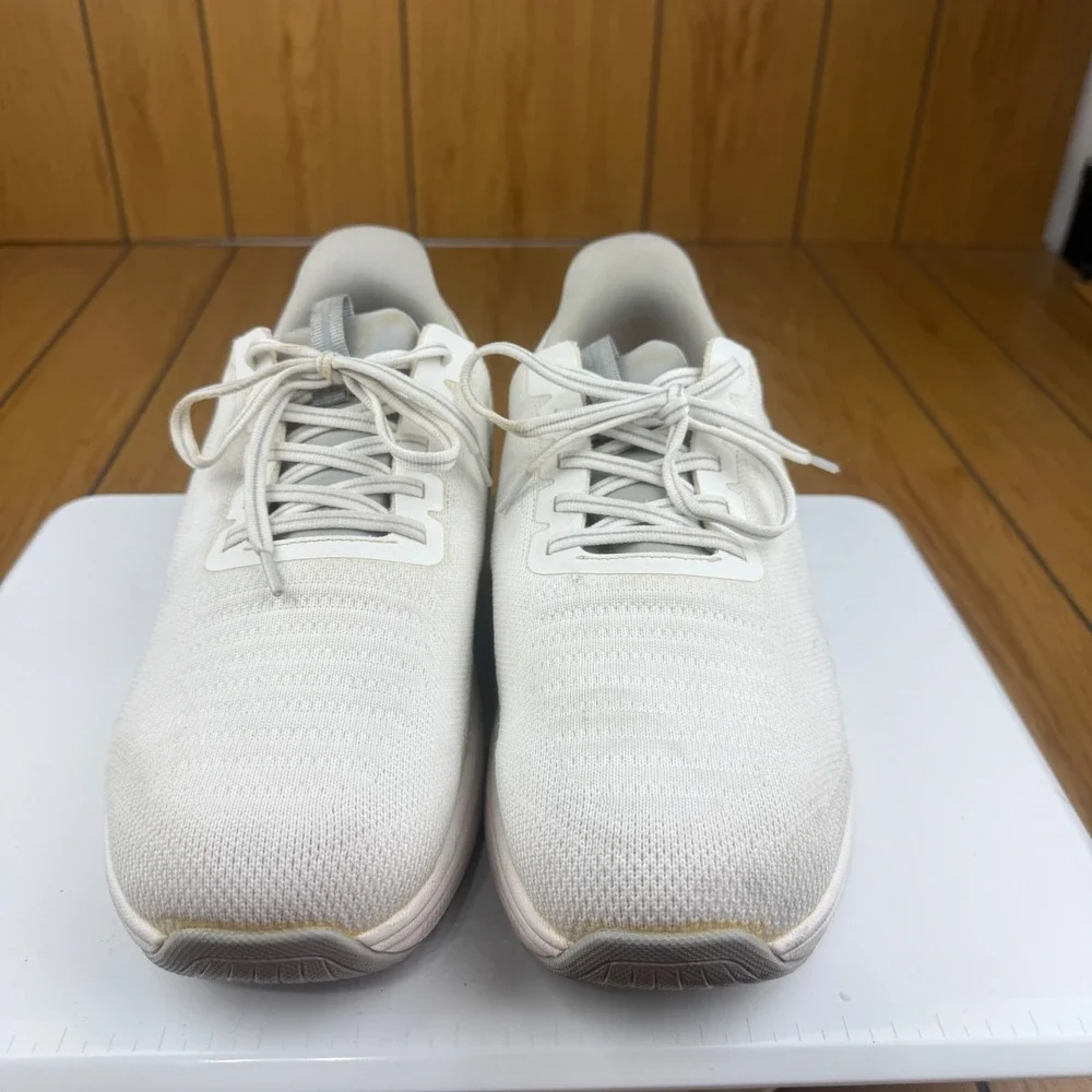 OrthoFeet Mens Wide Comfort Lace Up Athletic Sneakers Shoes‎ Size 10 2E White